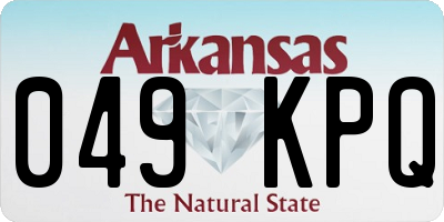 AR license plate 049KPQ