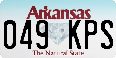 AR license plate 049KPS