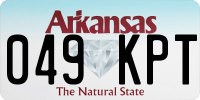 AR license plate 049KPT