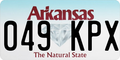 AR license plate 049KPX