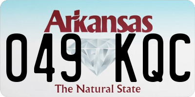 AR license plate 049KQC