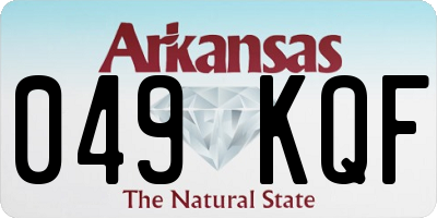 AR license plate 049KQF