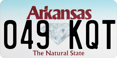 AR license plate 049KQT