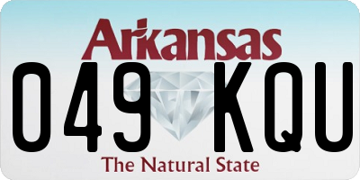 AR license plate 049KQU