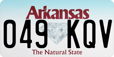 AR license plate 049KQV