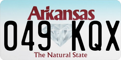 AR license plate 049KQX