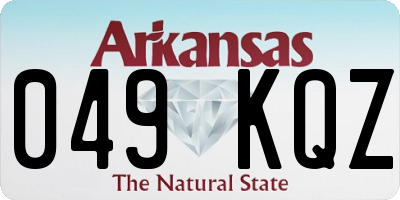 AR license plate 049KQZ