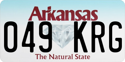 AR license plate 049KRG