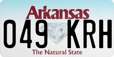 AR license plate 049KRH