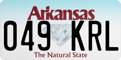 AR license plate 049KRL