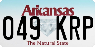 AR license plate 049KRP