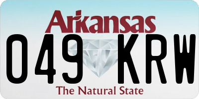 AR license plate 049KRW