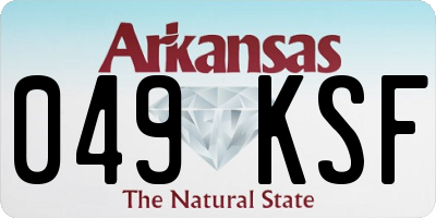 AR license plate 049KSF
