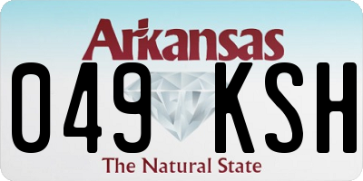 AR license plate 049KSH