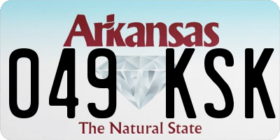 AR license plate 049KSK