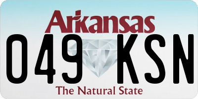 AR license plate 049KSN