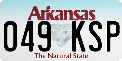 AR license plate 049KSP
