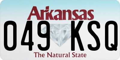 AR license plate 049KSQ