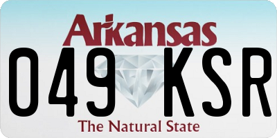 AR license plate 049KSR