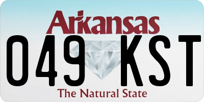 AR license plate 049KST