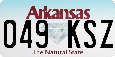 AR license plate 049KSZ
