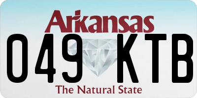 AR license plate 049KTB