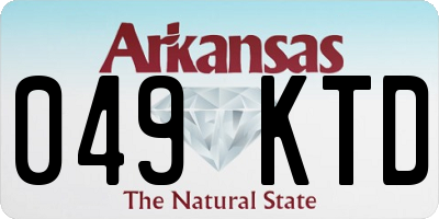 AR license plate 049KTD