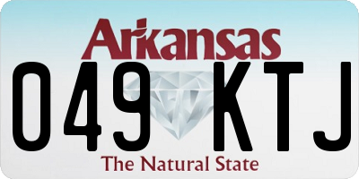 AR license plate 049KTJ