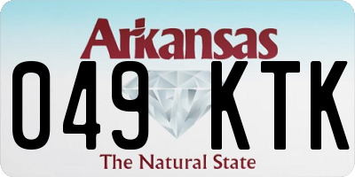 AR license plate 049KTK