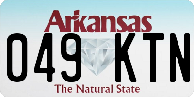 AR license plate 049KTN