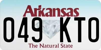 AR license plate 049KTO