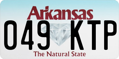 AR license plate 049KTP