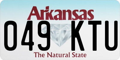 AR license plate 049KTU