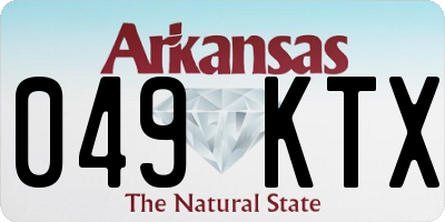AR license plate 049KTX
