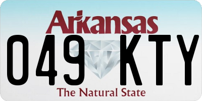 AR license plate 049KTY