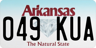 AR license plate 049KUA