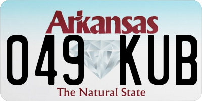 AR license plate 049KUB