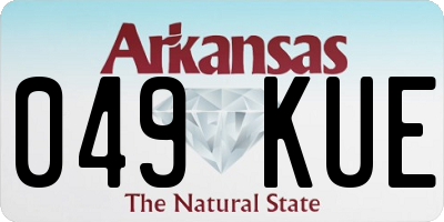 AR license plate 049KUE