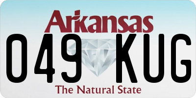AR license plate 049KUG