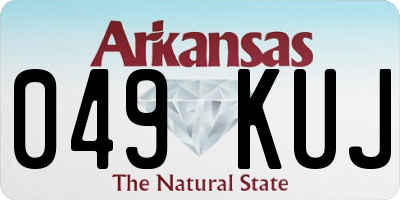 AR license plate 049KUJ