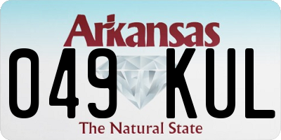 AR license plate 049KUL