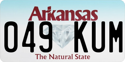 AR license plate 049KUM