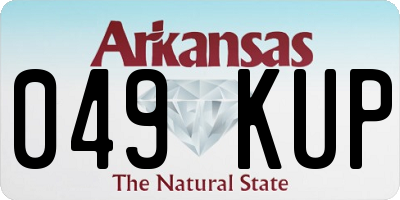 AR license plate 049KUP