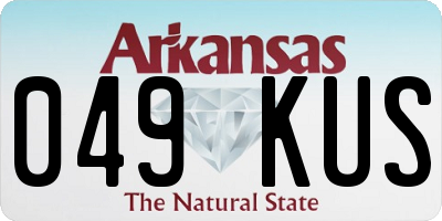AR license plate 049KUS