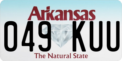AR license plate 049KUU