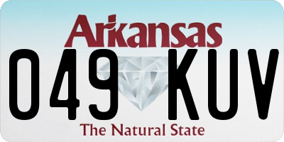 AR license plate 049KUV