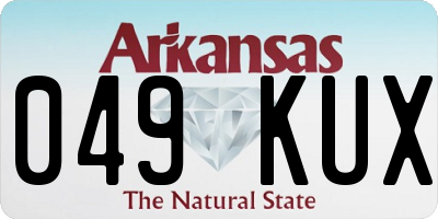 AR license plate 049KUX