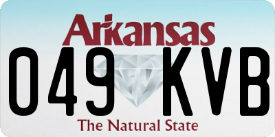 AR license plate 049KVB