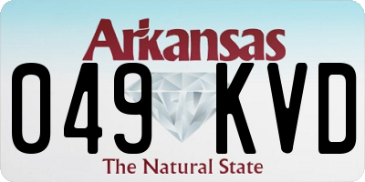 AR license plate 049KVD