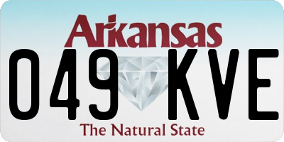 AR license plate 049KVE